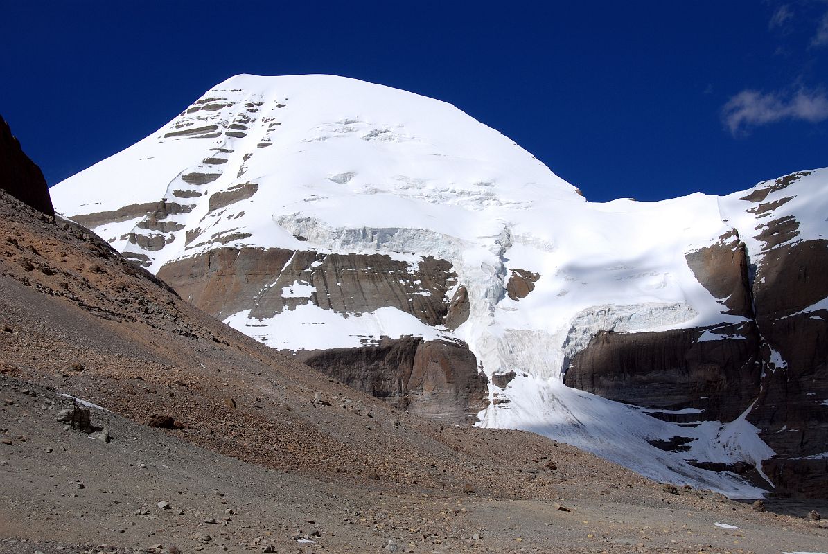 41 Mount Kailash From Eastern Valley On Mount Kailash Inner Kora Nandi Parikrama Mount Kailash South Face from the Eastern Valley on the Mount Kailash Inner Kora Nandi Parikrama (13:35)